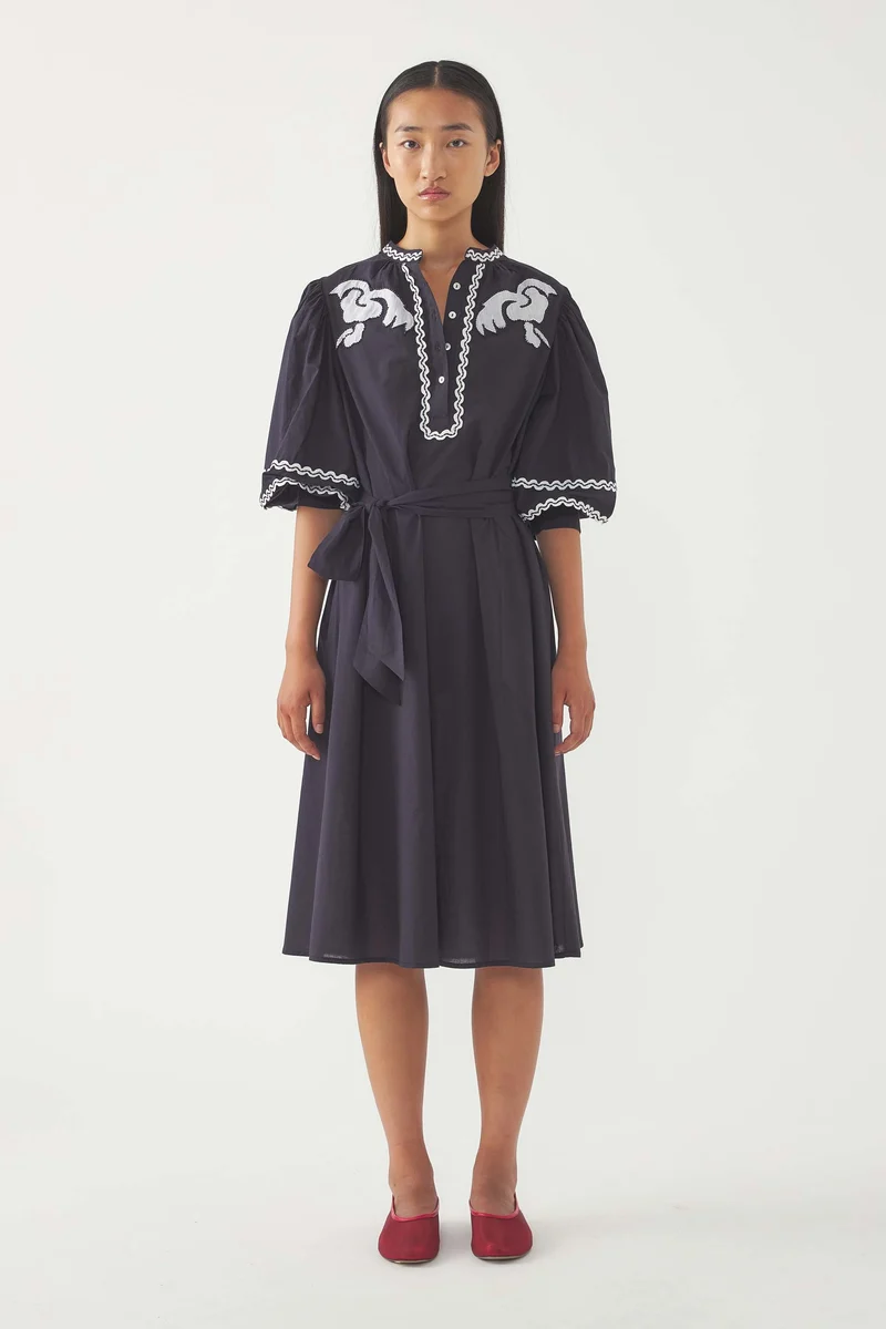 Robe brodée Dali