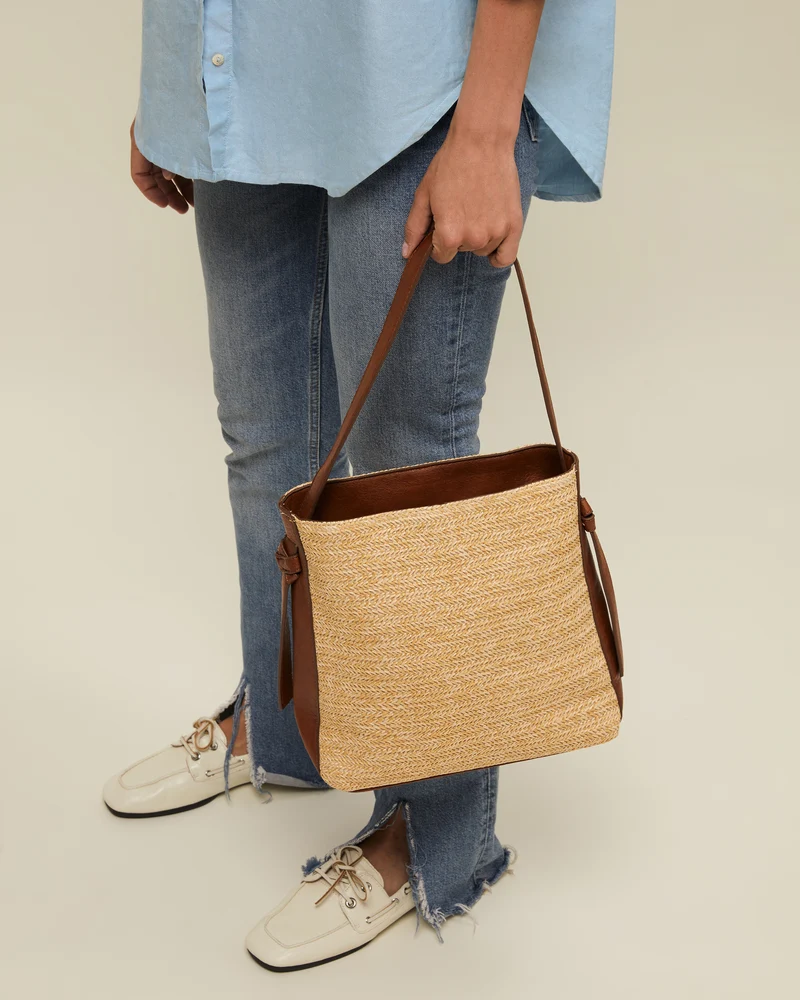 Nots bolso hobo efecto rafia