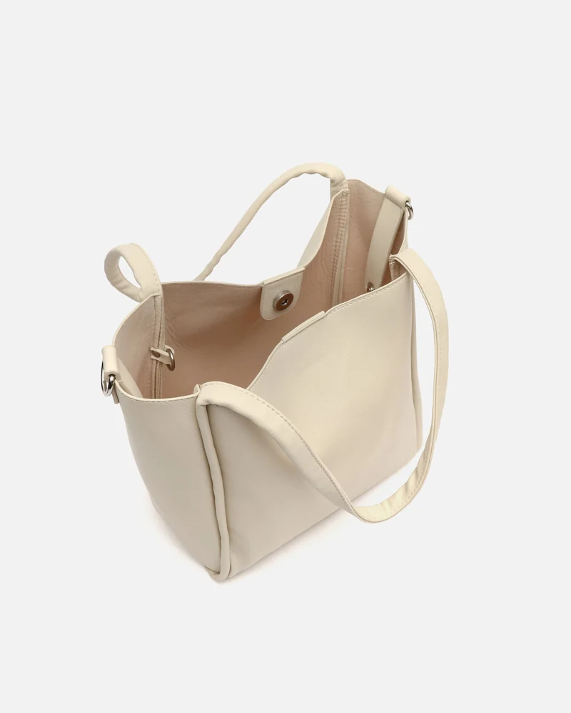 Guevon bolso de hombro con neceser y asa bandolera extraíble