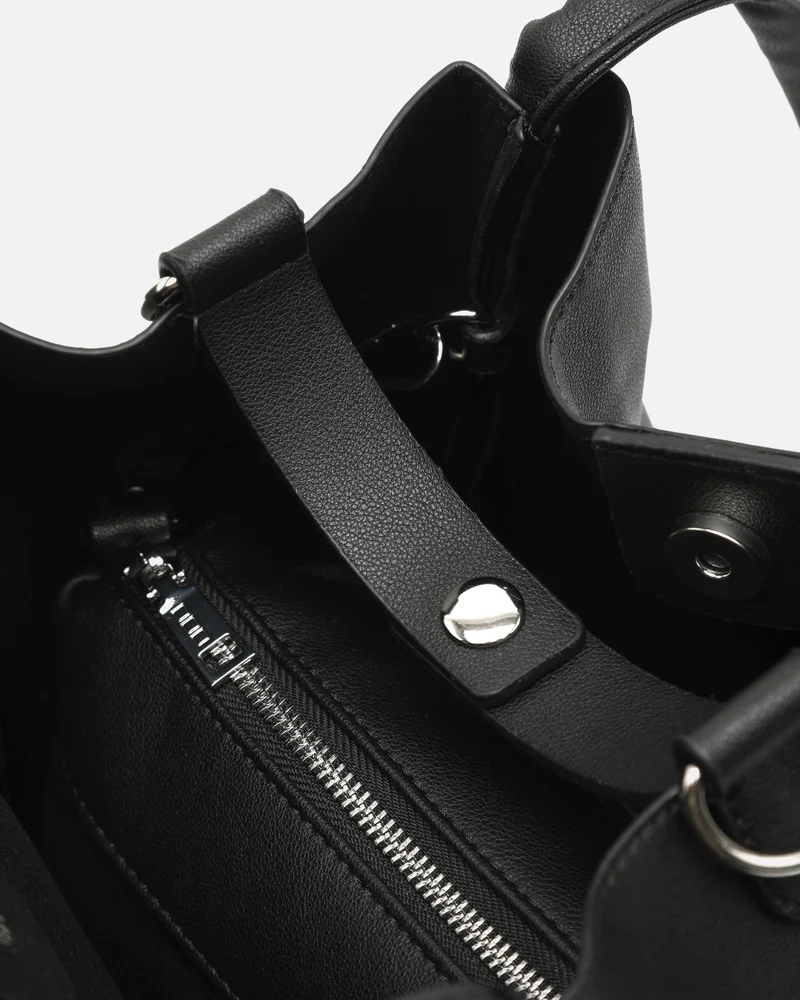 Guevon bolso de hombro con neceser y asa bandolera extraíble