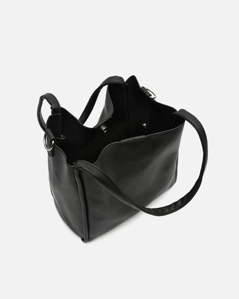 Guevon bolso de hombro con neceser y asa bandolera extraíble