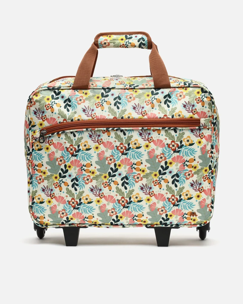 Atsu maletín con ruedas estampado