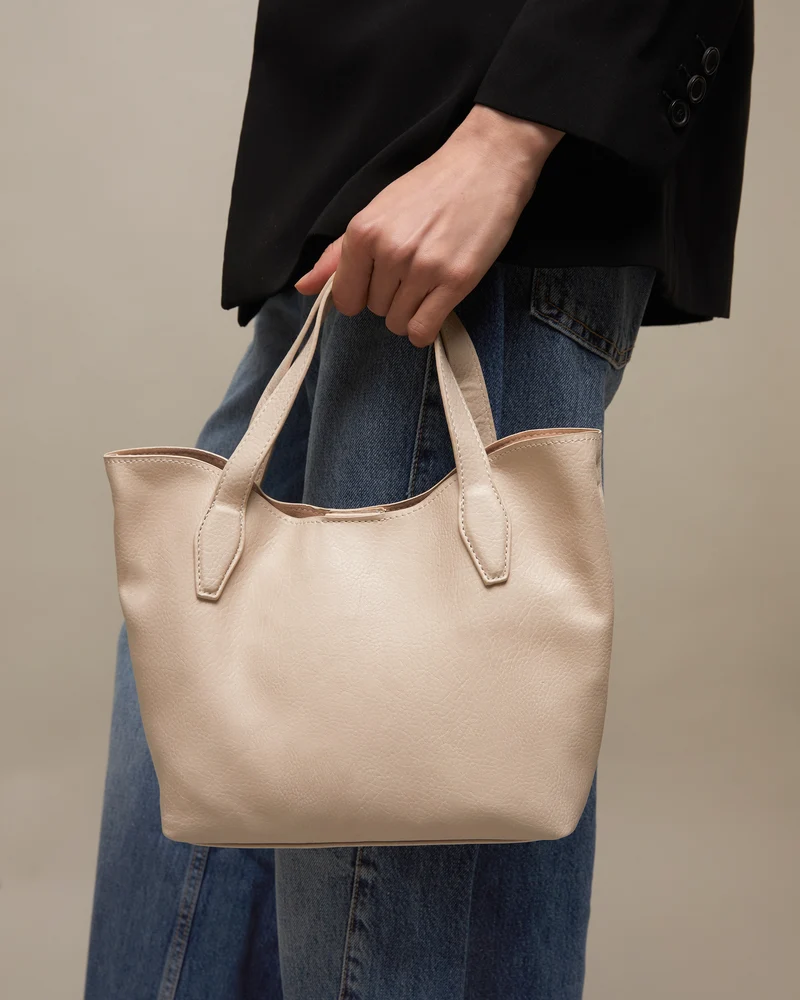 Deweti bolso tote pequeño con neceser y asa bandolera extraíble