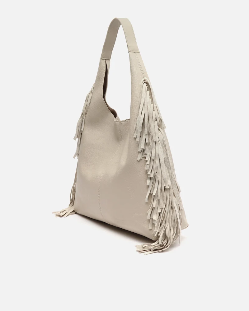 Frinpo-1 bolso hobo con neceser extraíble y detalle fleco