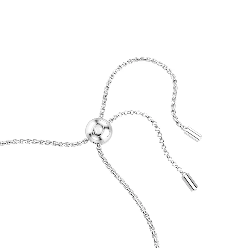 Swarovski Matrix Tennis Zilverkleurige Armband met Roze Accenten 5763042