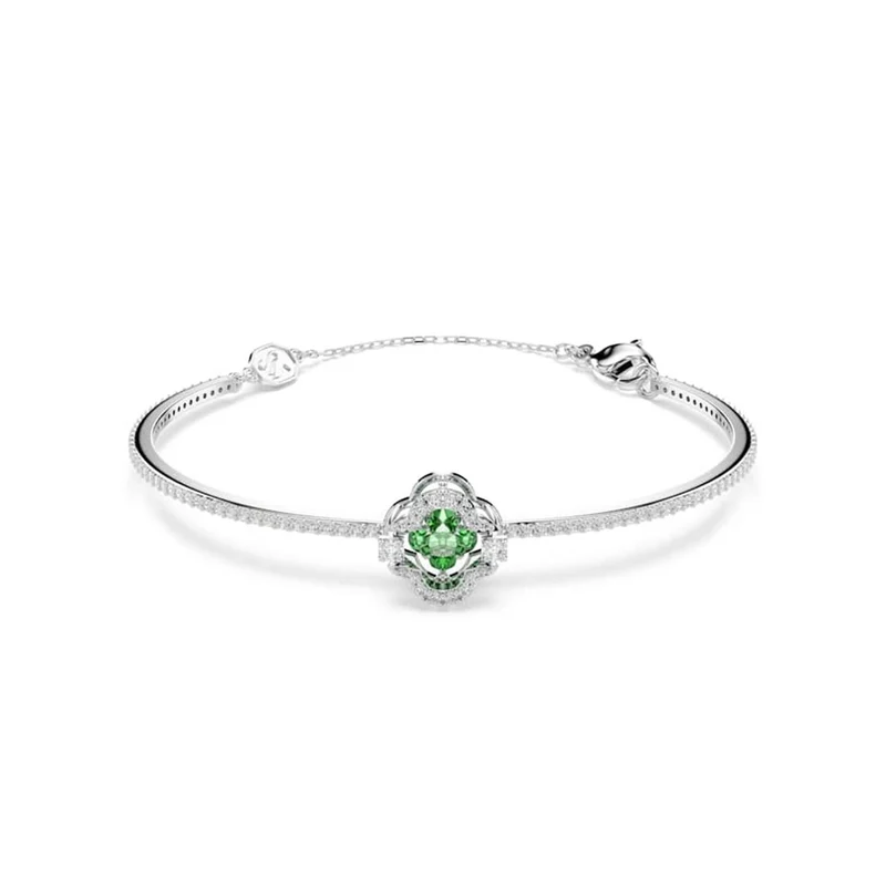Swarovski Una Sparkling Dc Zilveren Armband met Groene Accenten 5757791