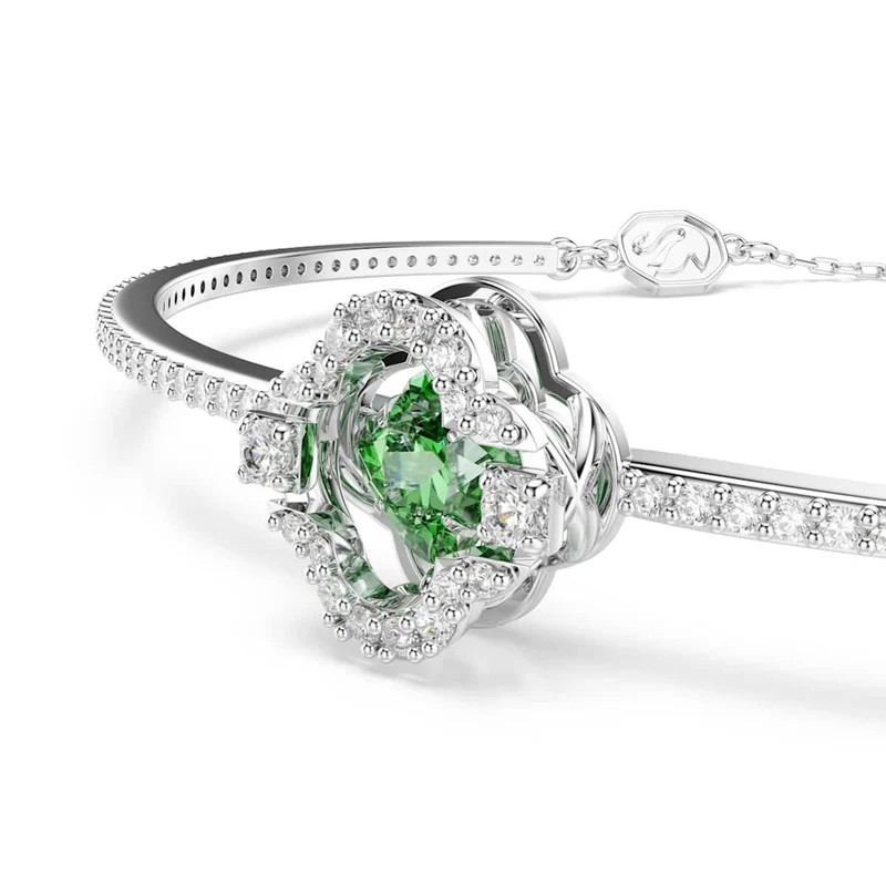 Swarovski Una Sparkling Dc Zilveren Armband met Groene Accenten 5757791