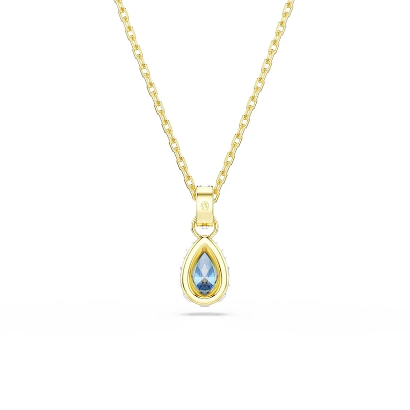 Swarovski Chroma Gouden Ketting met Blauwe Kristallen Hanger 5757786