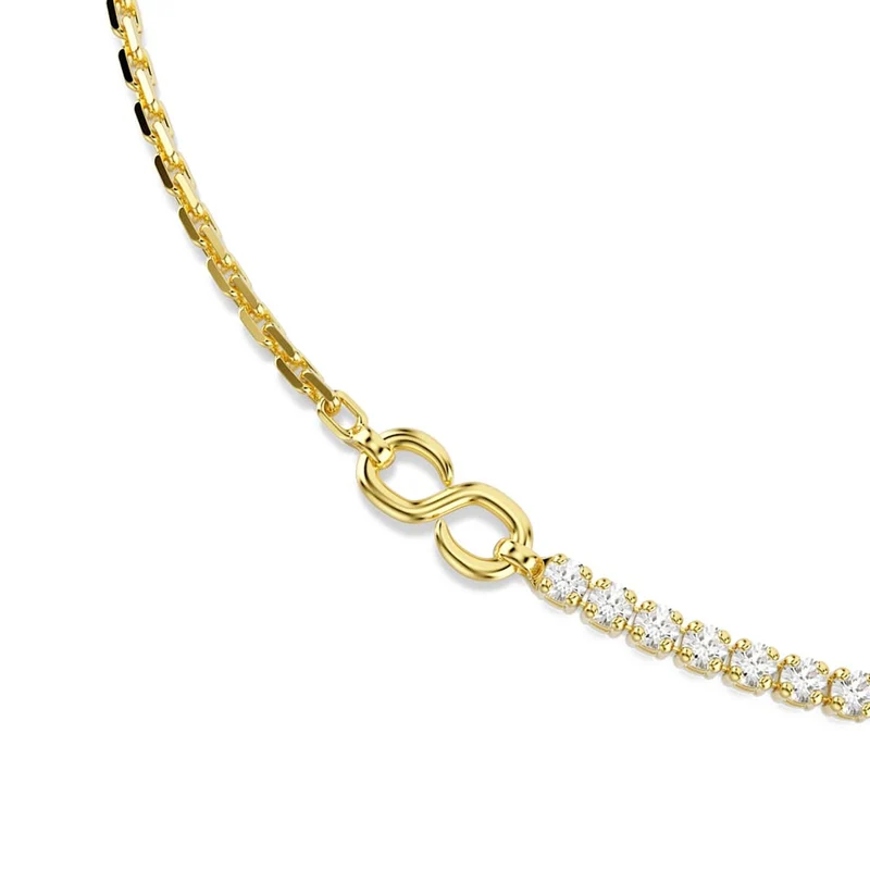 Swarovski Matrix Tennis Goudkleurige Ketting 5747717
