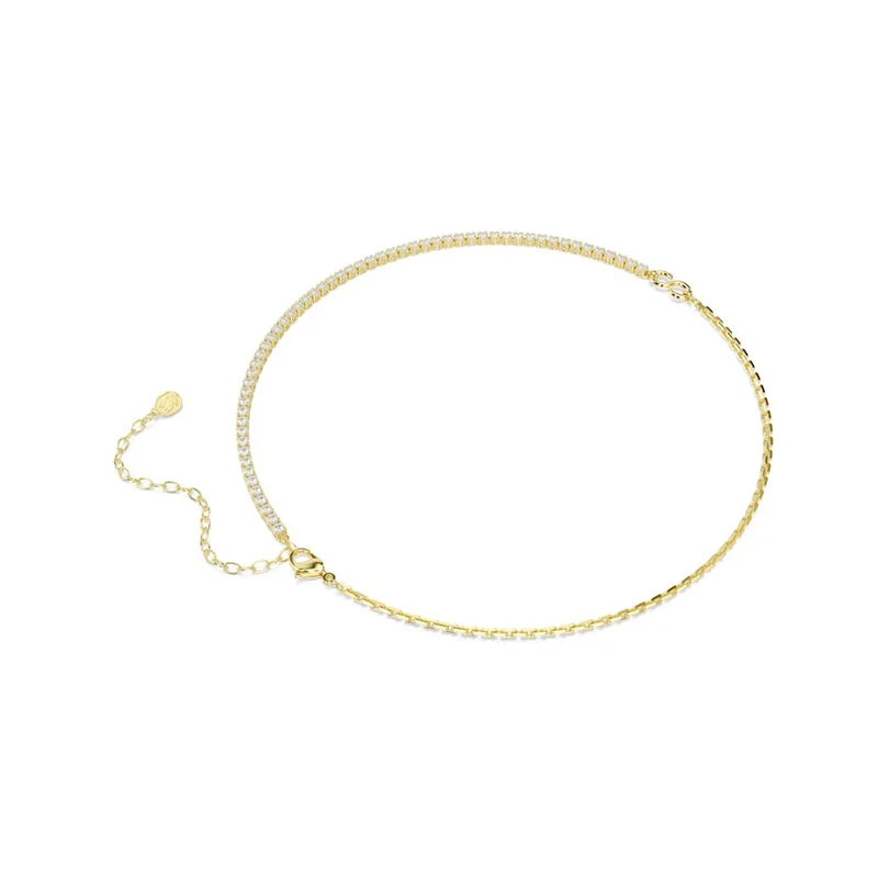 Swarovski Matrix Tennis Goudkleurige Ketting 5747717