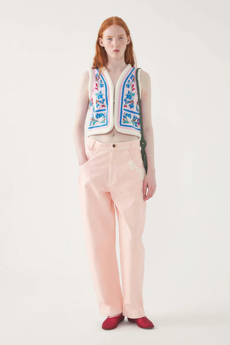 Pantalon brodé Adonis