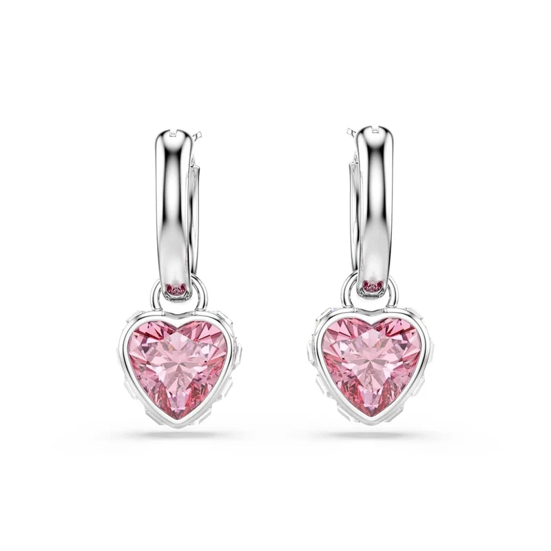 Swarovski Chroma Zilveren Oorbellen met Roze Accenten 5757814