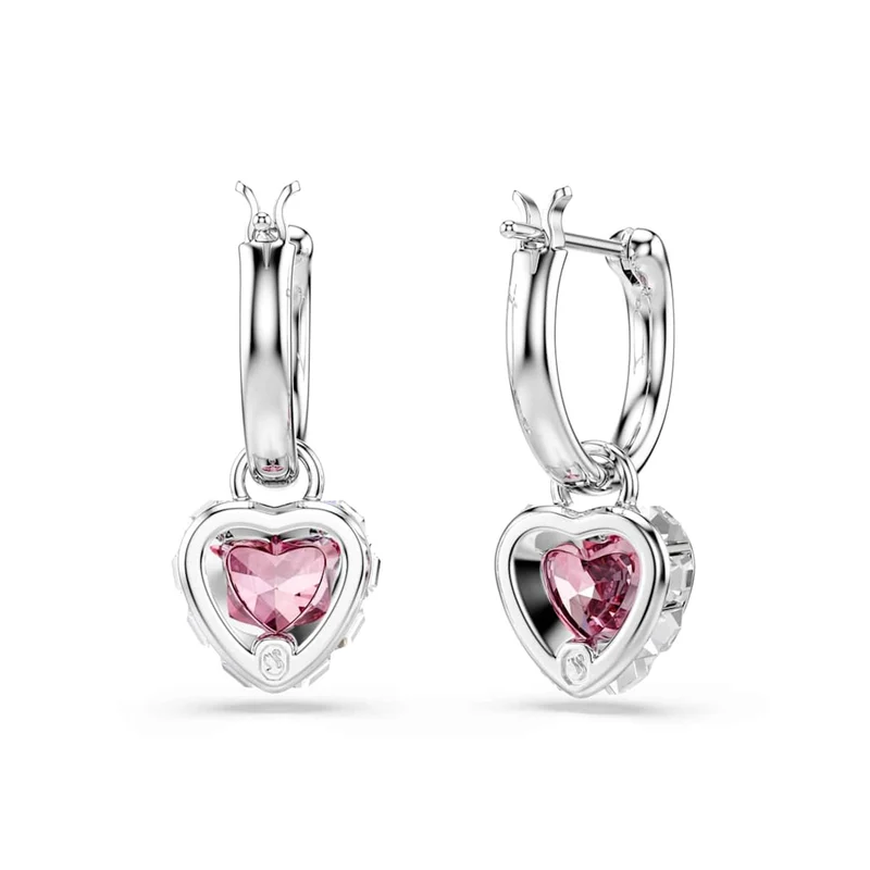 Swarovski Chroma Zilveren Oorbellen met Roze Accenten 5757814