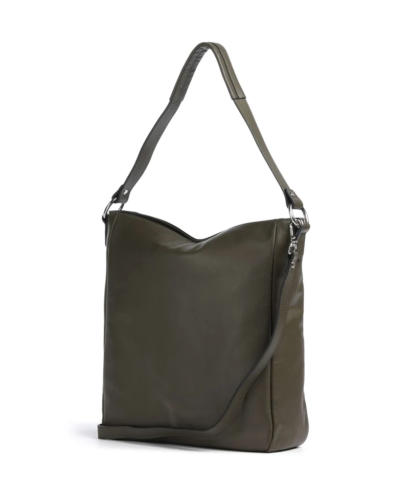 Castelijn & Beerens Babette Nappa Bolso de hobo dark military