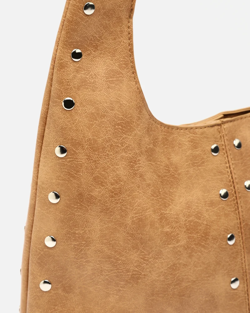 Estrangi bolso hobo grande con detalles metálicos
