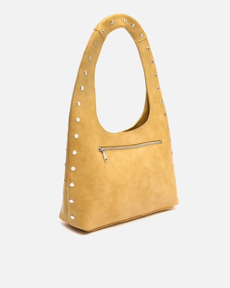 Estrangi bolso hobo grande con detalles metálicos