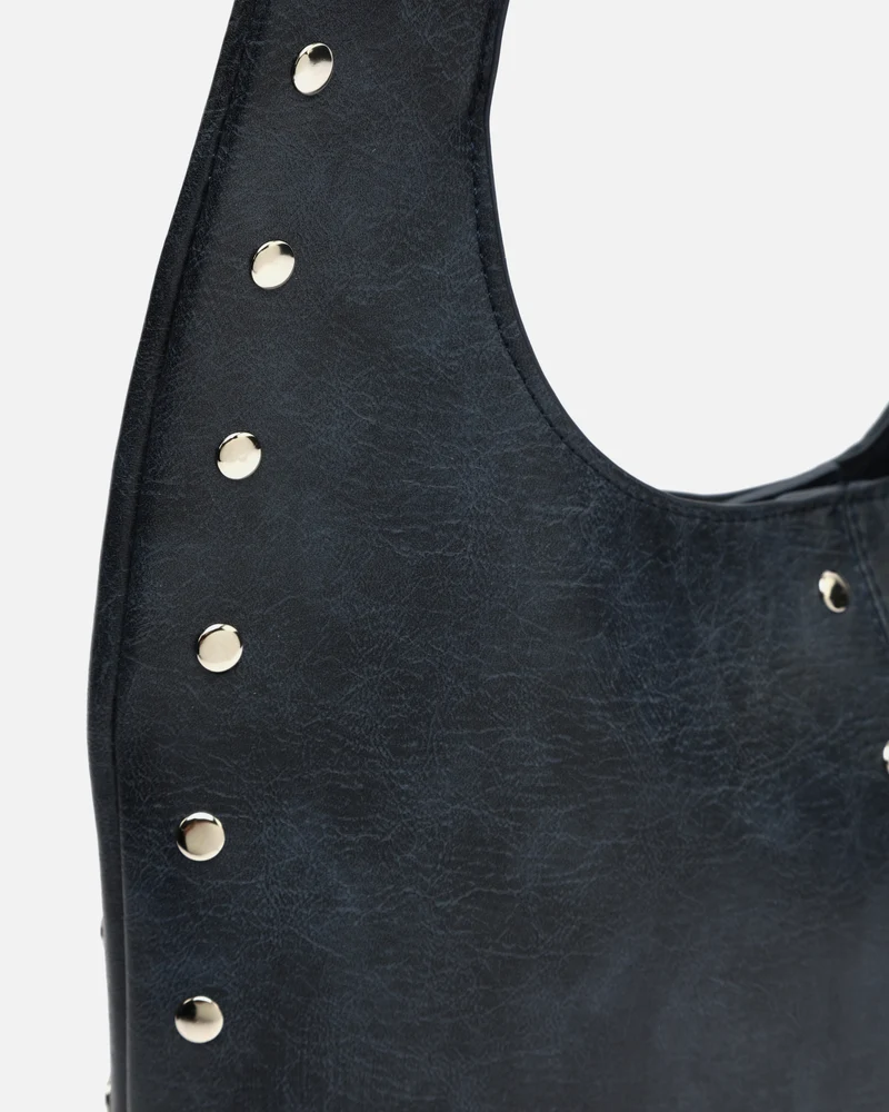 Estrangi bolso hobo grande con detalles metálicos