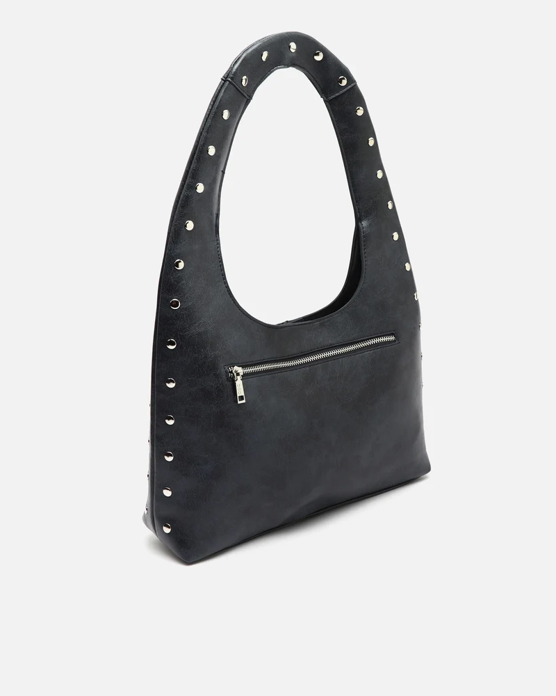 Estrangi bolso hobo grande con detalles metálicos
