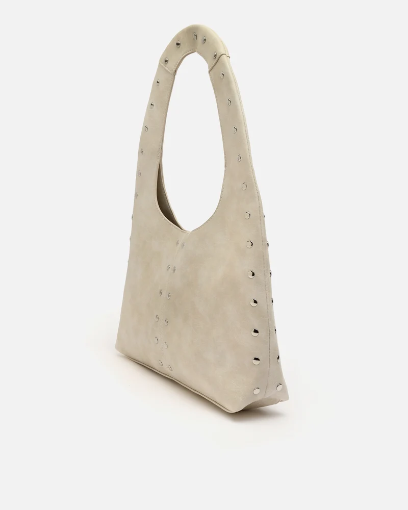 Estrangi bolso hobo grande con detalles metálicos