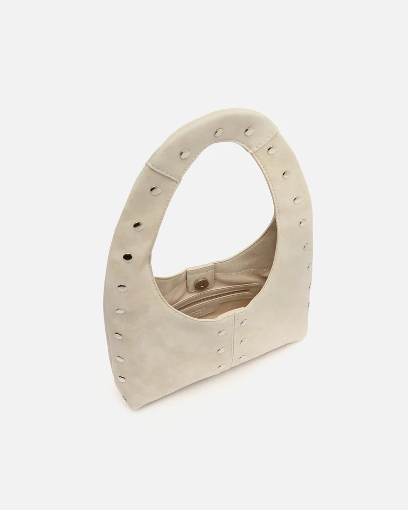 Estran bolso hobo pequeño con detalles metálicos