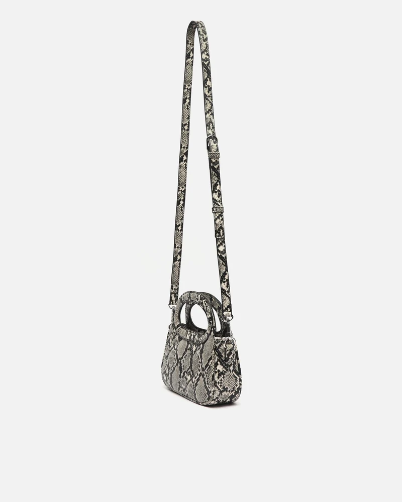 Formi bolso de fiesta animal print con asa bandolera extraíble