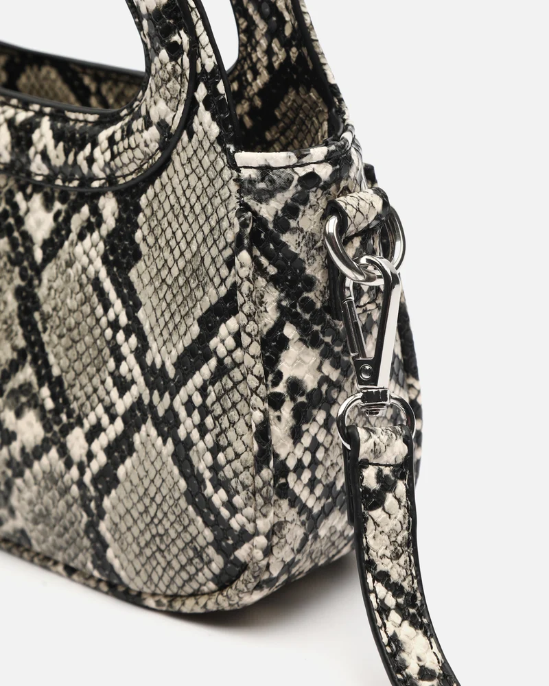 Formi bolso de fiesta animal print con asa bandolera extraíble
