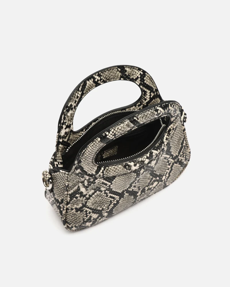 Formi bolso de fiesta animal print con asa bandolera extraíble