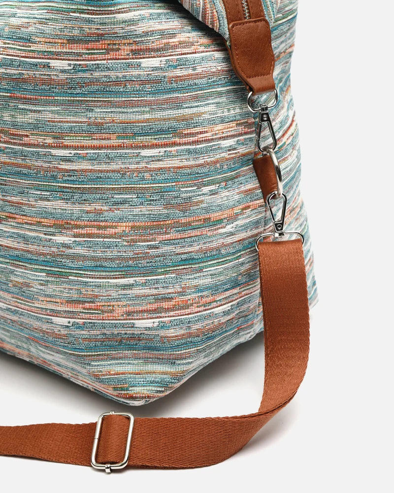 Lurdes bolsa fin de semana con bandolera extraíble y estampado jacquard