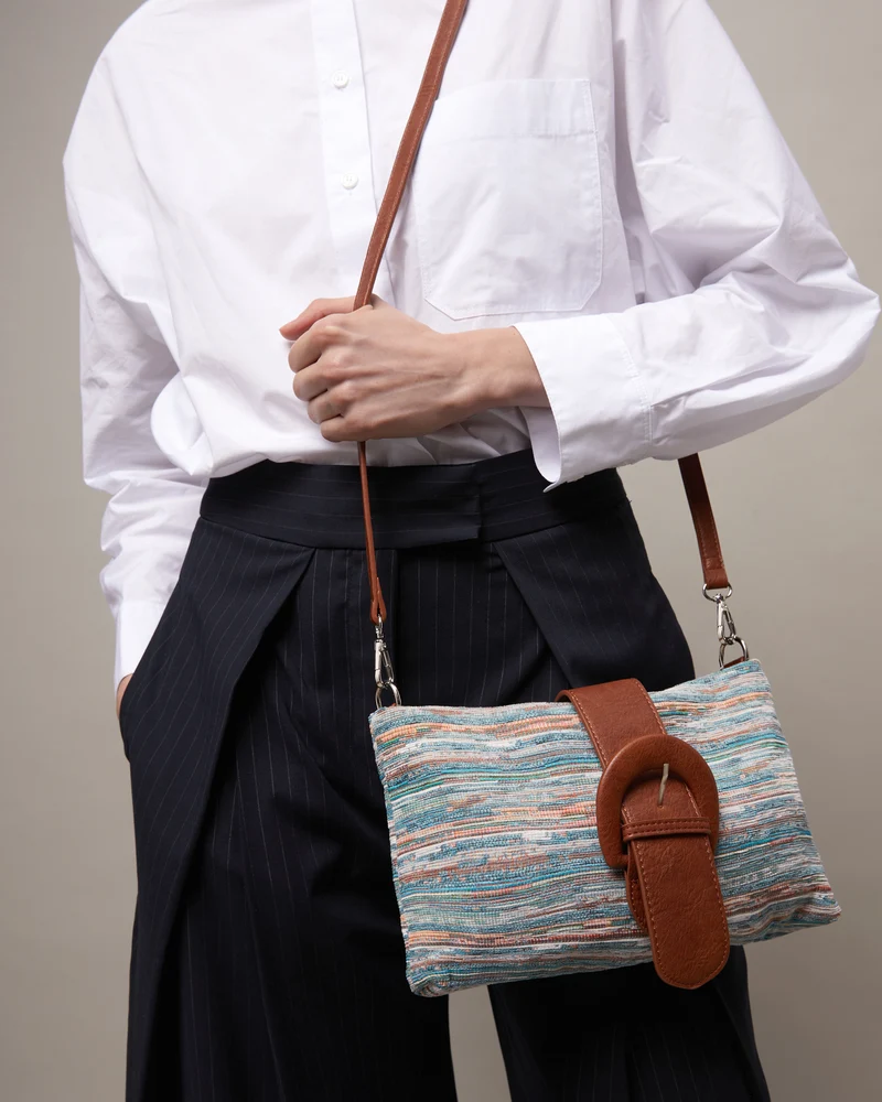Lurdesi bolso bandolera pequeño estampado jacquard