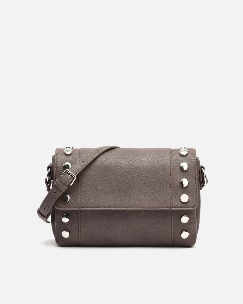 Diblin bolso bandolera con solapa y detalles metálicos