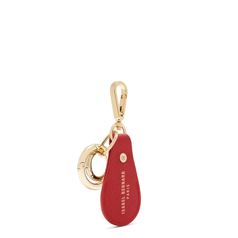 Isabel Bernard Honoré Filou Rood Kalfsleren Airtag Sleutelhanger IB66000-050