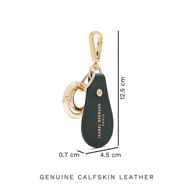 Isabel Bernard Honoré Filou Groene Kalfsleren Airtag Sleutelhanger IB66000-061