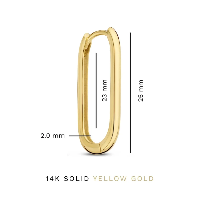 Isabel Bernard Rivoli Aimée 14 karaat gouden oorringen IB360237