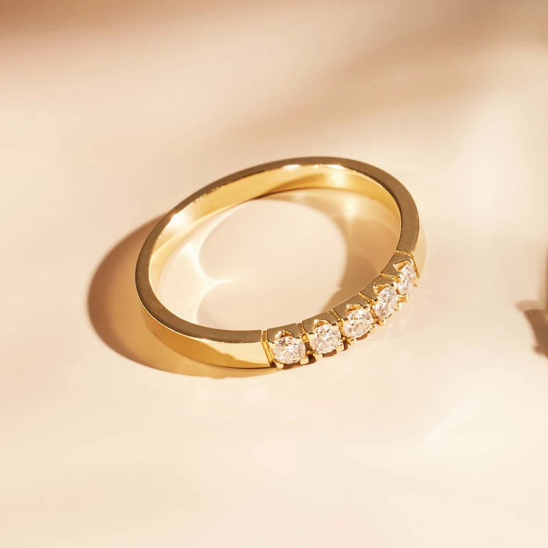 Isabel Bernard De la Paix Madeline 14 karaat gouden ring | diamant 0.20 ct | IBD330018-48