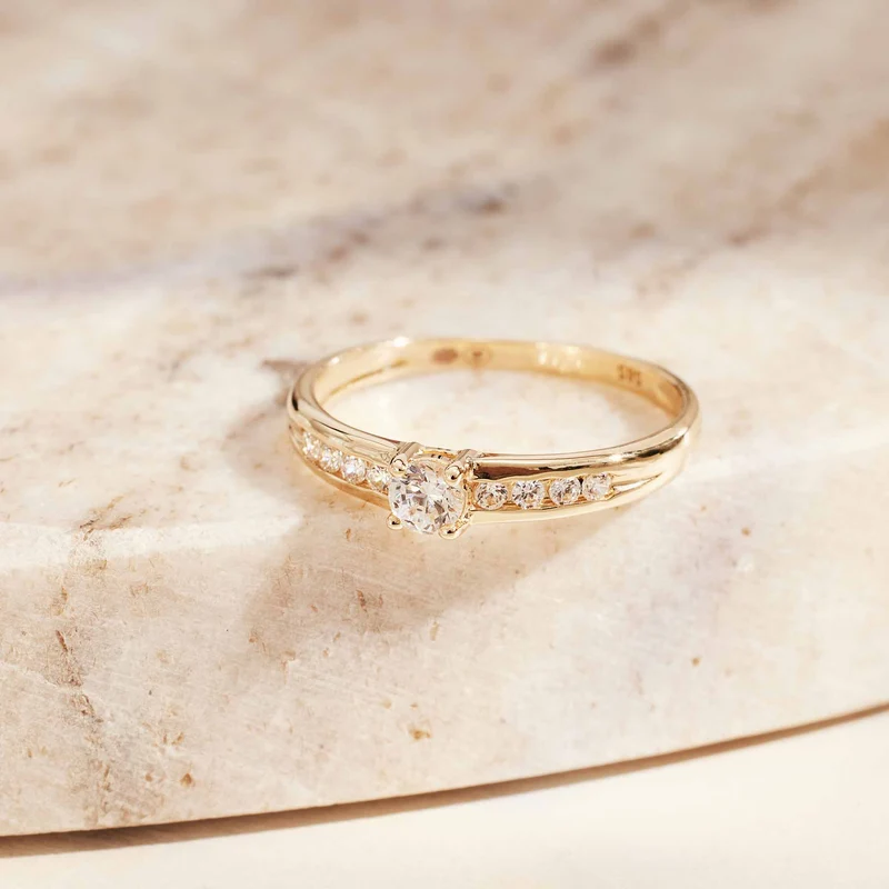 Isabel Bernard 14 Karaat Gouden Le Marais Estee Ring IB330069-50 (Maat: 50)