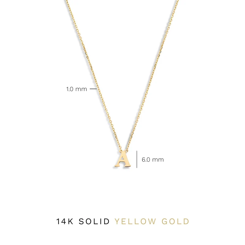 Isabel Bernard 14 Karaat Gouden Le Marais Chloé Ketting IB340134-A (Letter: A)