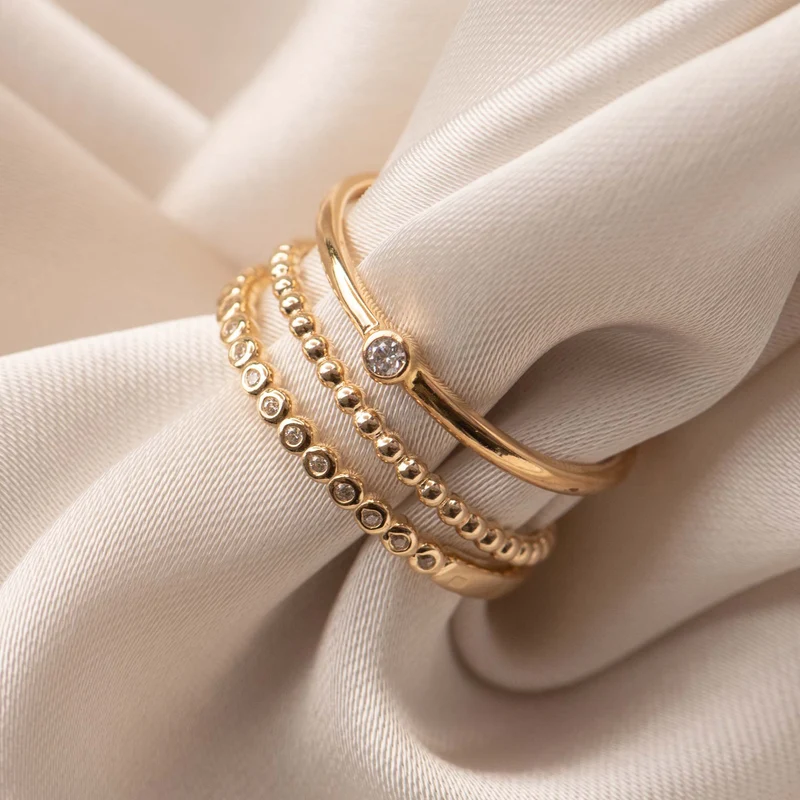 Isabel Bernard Rivoli Aélys 14 Karaat Gouden Ring IB330070-52 (Maat: 52)