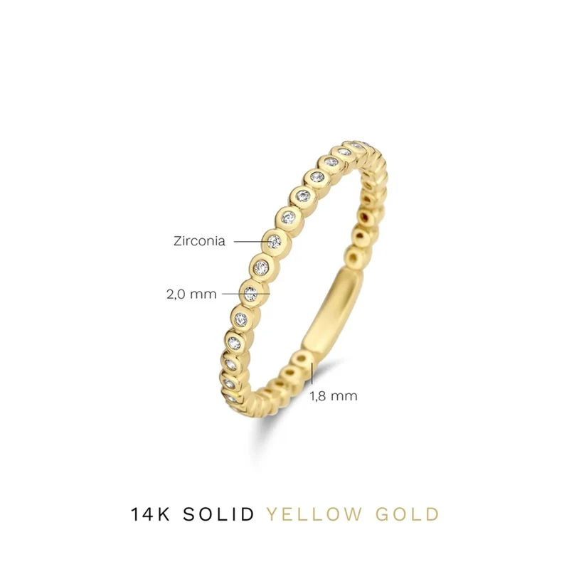 Isabel Bernard Rivoli Aélys 14 Karaat Gouden Ring IB330070-52 (Maat: 52)