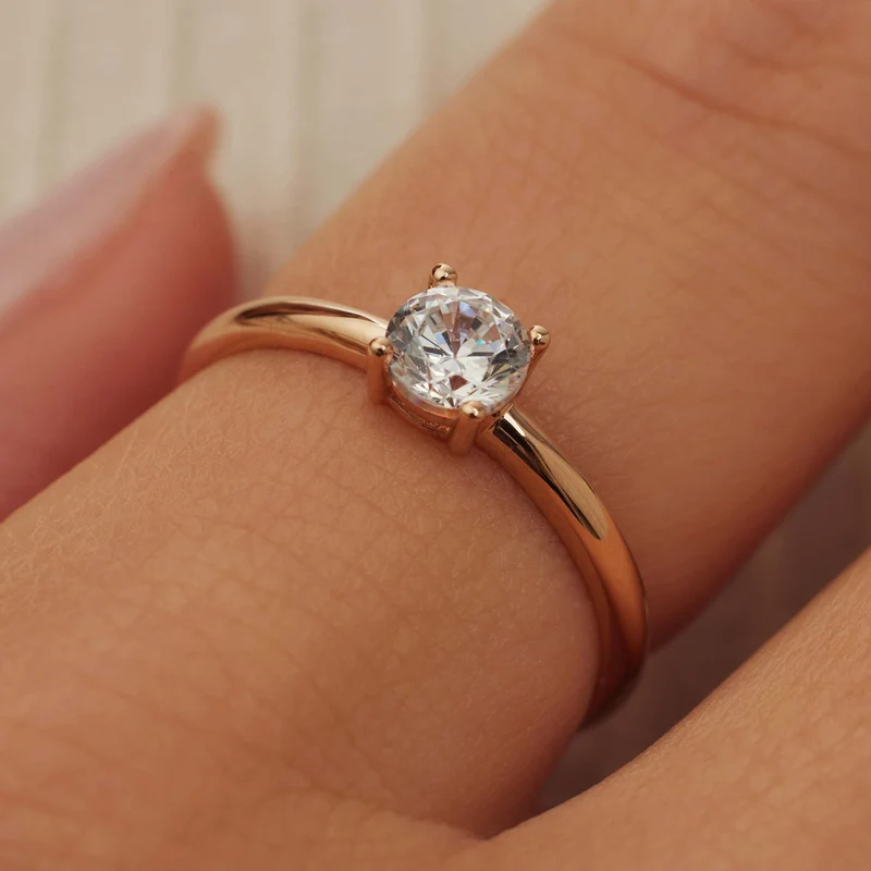 Isabel Bernard La Concorde Soleil 14 Karaat Roségouden Ring IB330074-50 (Maat: 50)