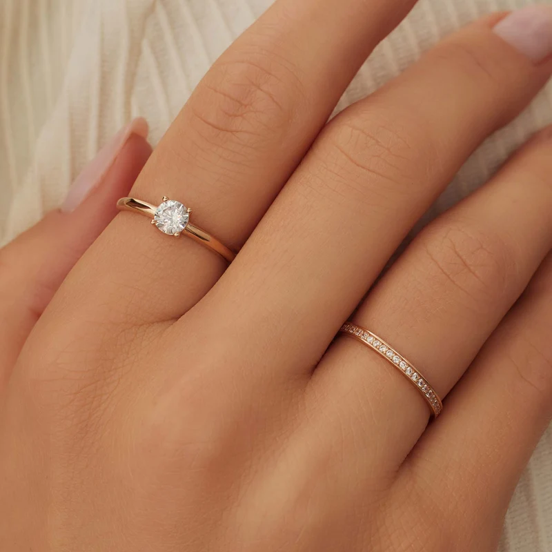 Isabel Bernard La Concorde Soleil 14 Karaat Roségouden Ring IB330074-50 (Maat: 50)