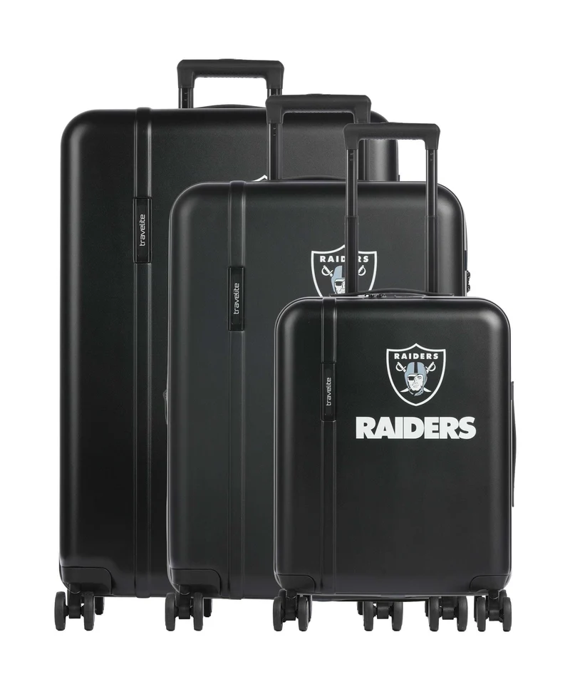Travelite NFL Juego de maletas (4 ruedas) las vegas raiders