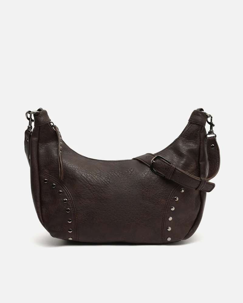 Serenitys bolso bandolera con detalles metálicos