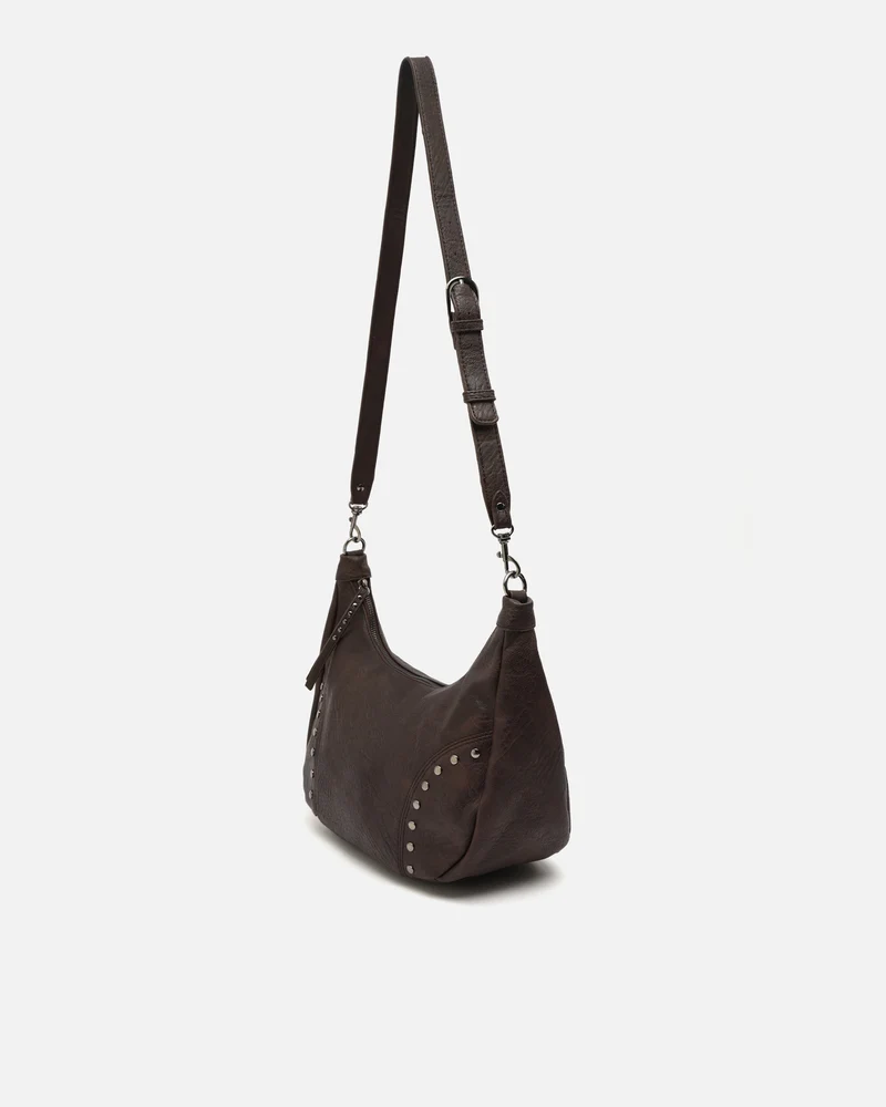 Serenitys bolso bandolera con detalles metálicos