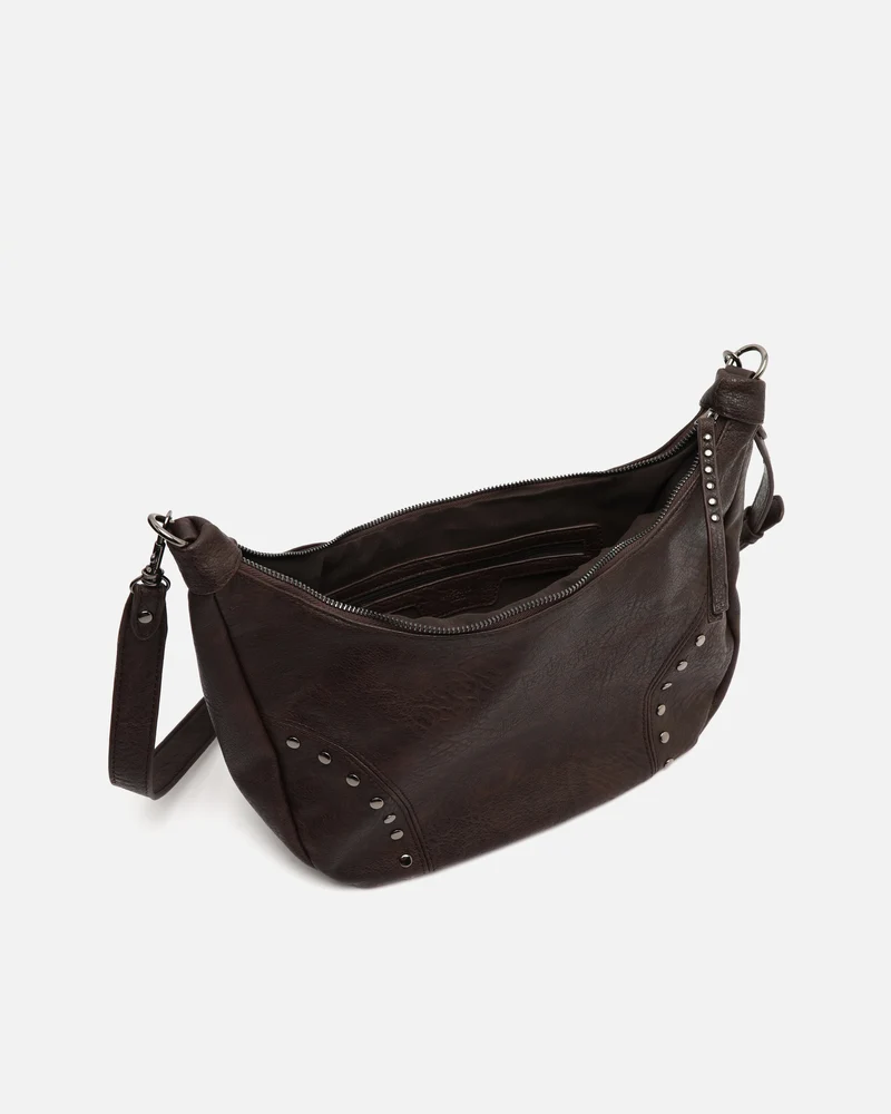 Serenitys bolso bandolera con detalles metálicos