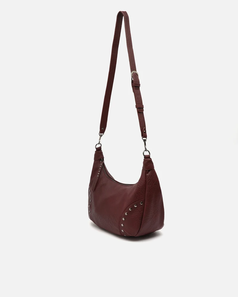 Serenitys bolso bandolera con detalles metálicos