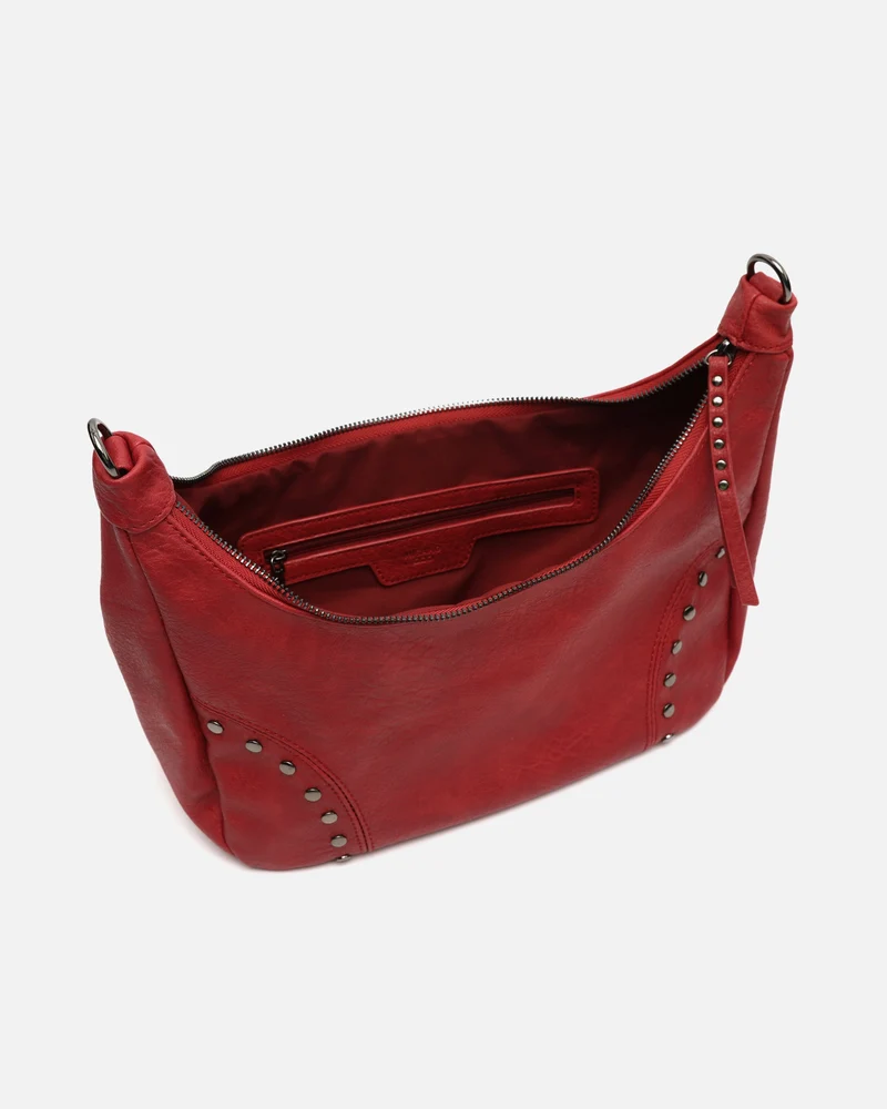 Serenitys bolso bandolera con detalles metálicos