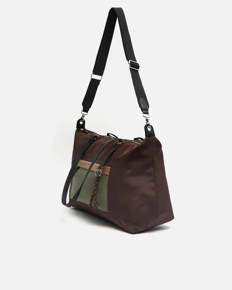 Bristol bolso shopper grande en nylon con asa bandolera extraíble
