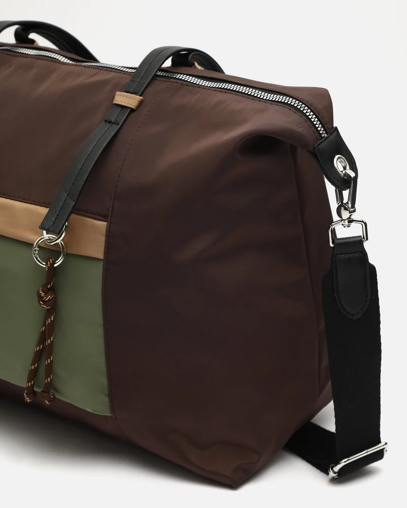 Bristol bolso shopper grande en nylon con asa bandolera extraíble