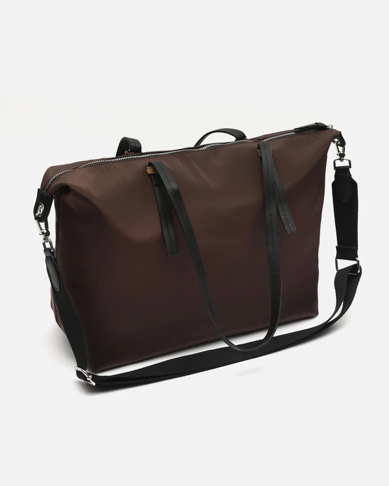 Bristol bolso shopper grande en nylon con asa bandolera extraíble