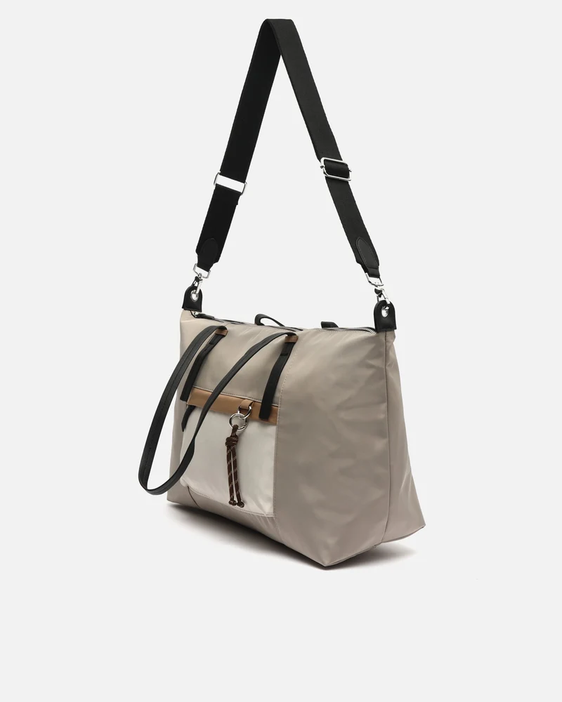 Bristol bolso shopper grande en nylon con asa bandolera extraíble